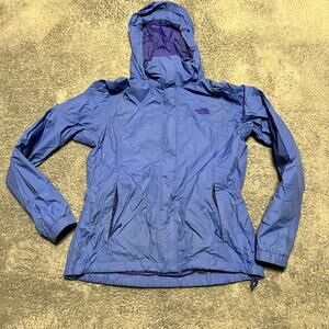 The North Face Jacket Womens Medium Hyvent Rain Nylon Purple **